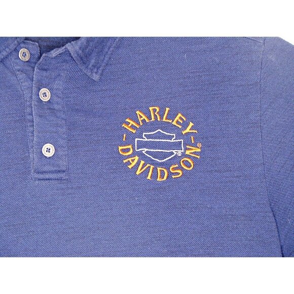 Harley Davidson Polo Shirt Tombstone Arizona Navy Blue Motorcycles Biker Size XL - Picture 3 of 10